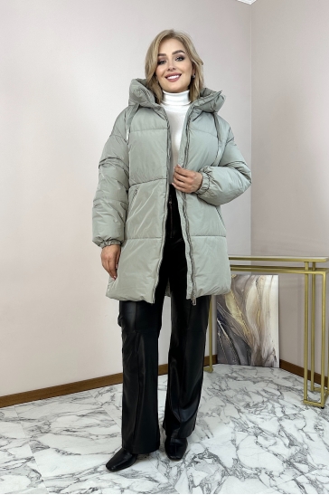 Пуховик женский из текстиля